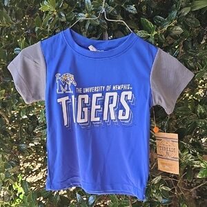 18M‎ NWT University of Memphis Tigers Kids T-Shirt - Blue and Gray